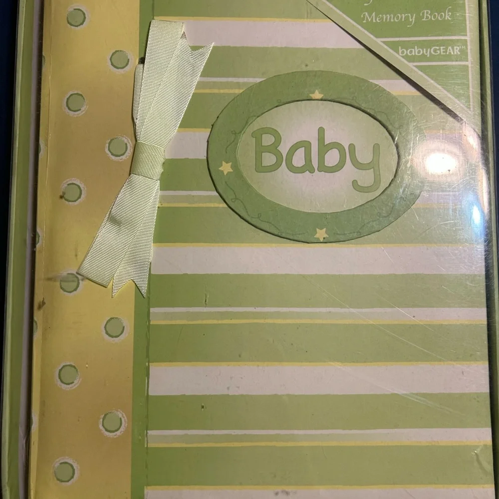 Nursery Baby Boy Scrapbook Kit - Blue and Green